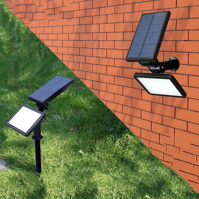 

Super Bright 48 leds LED Solar Panel Lights Wall Lawn Outdoor Garden Lamp New Year Christmas Projection Garland Luminaria Decor