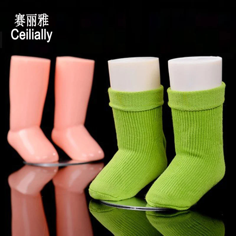 1 Pair White Color PE Mannequin Feet 2018 Children Foot Display Mold 9cm Baby Child Mannequin Foot For Sock Display