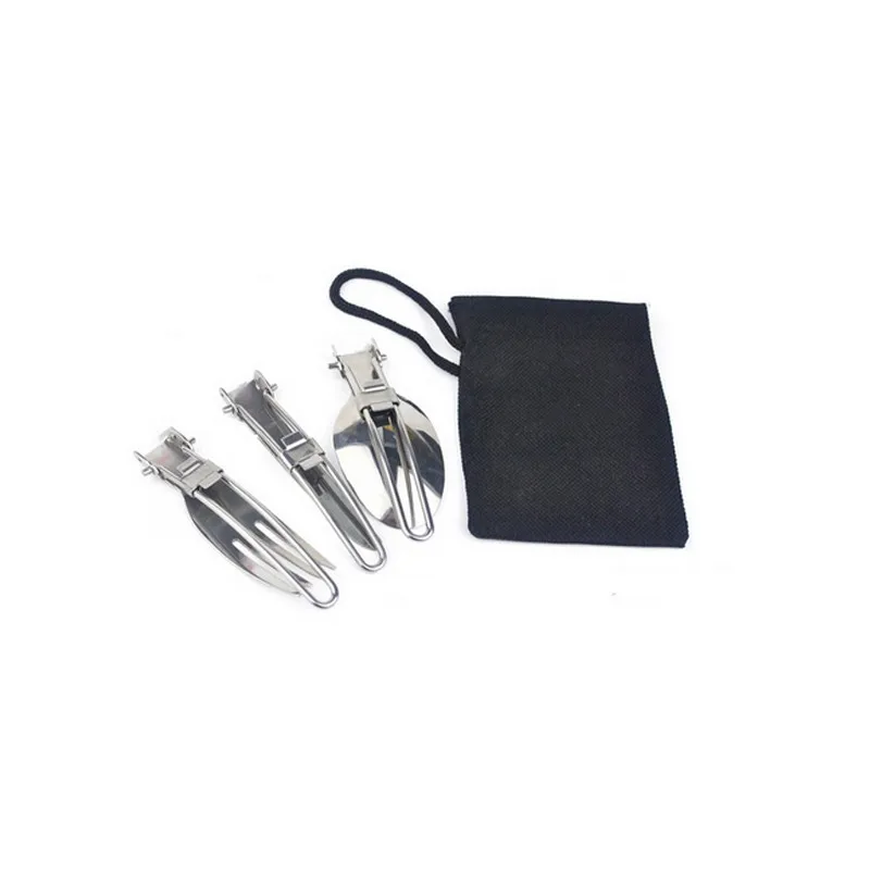 

3pcs/set Folding Picnic/Traveling/Hiking/Camping Cutlery Utensils Portable Outdoor Tablewares Dinnerware Knife/Fork/Spoon