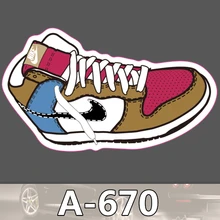 A-670 Sport Marke Schuhe Wasserdichte Kühle DIY Aufkleber Für Laptop Gepäck Skateboard Kühlschrank Auto Graffiti Cartoon Aufkleber