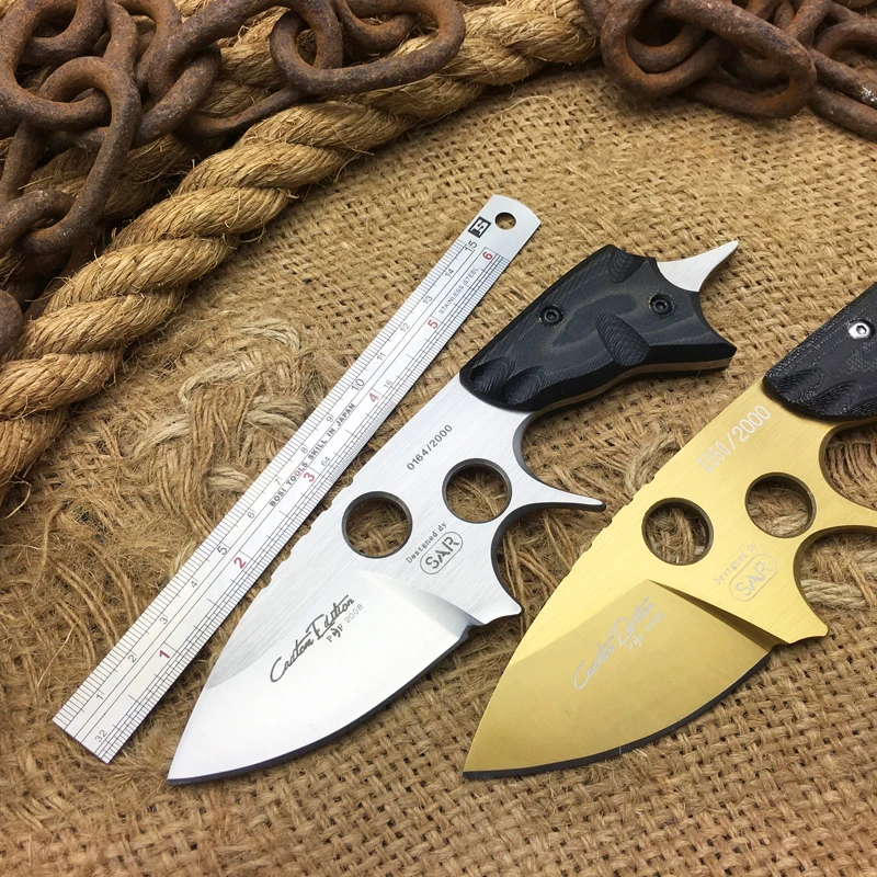Sharpest SAR D8 Steel Satin Camping Tactical Hunting Knife Fixed ... Sharpest SAR D8 Steel Satin Camping Tactical Hunting Knife Fixed ...