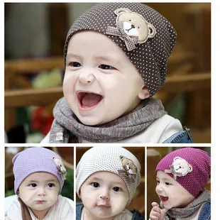 Children Winter Hats Autumn Crochet Baby Hat Girls and Boys Cotton Caps For Kids