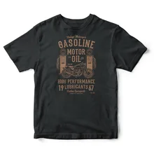 2019 gran oferta 100% algodón esencia Motor aceite Vintage camiseta Biker Moto motners Spirit camiseta