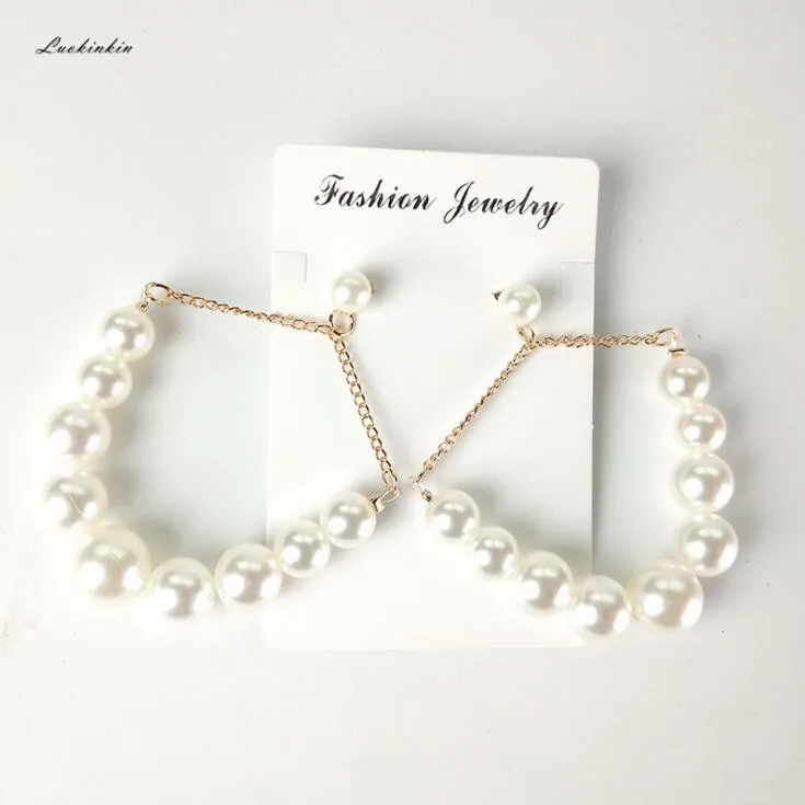 

2019 new korean earrings jewelry cute creative string of pearls statement earrings big stars in the same paragraph