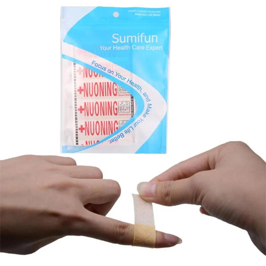 

100pcs Adhesive band aid health care band sterile hemostasis stickers first aid kit