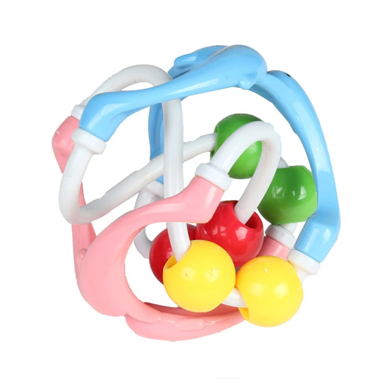 

0-12 Months Baby Toys Dolphin Health Power Ball Crawling Vocal Exercise Educational Rattle Toys for Kids Hand Catching the Ball