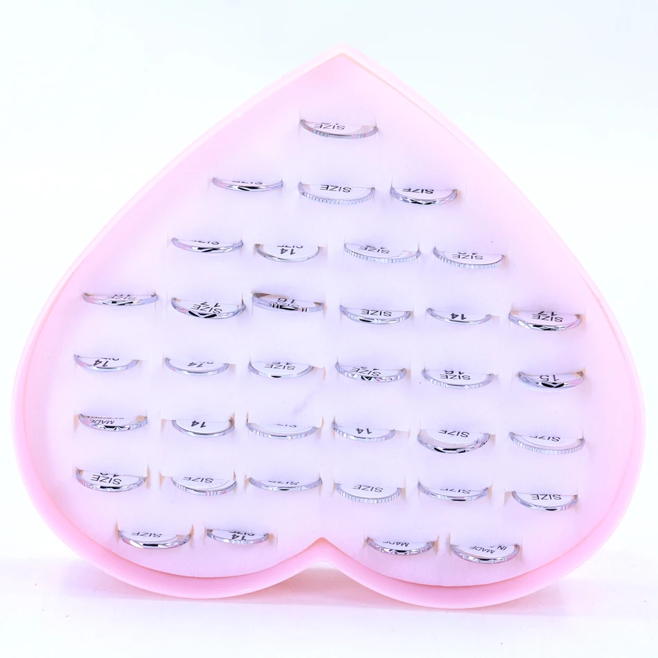 

Factory Cheap Simple Antique Circle Ring Finger Ring Imitation Rhodium Jewelry Plating Fashion Rings 36pcs