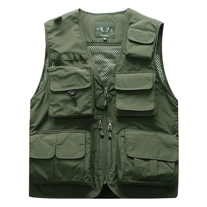 Outdoor Summer Cargo Tactical Vests jacket men Outerwear Jacket Multi ...