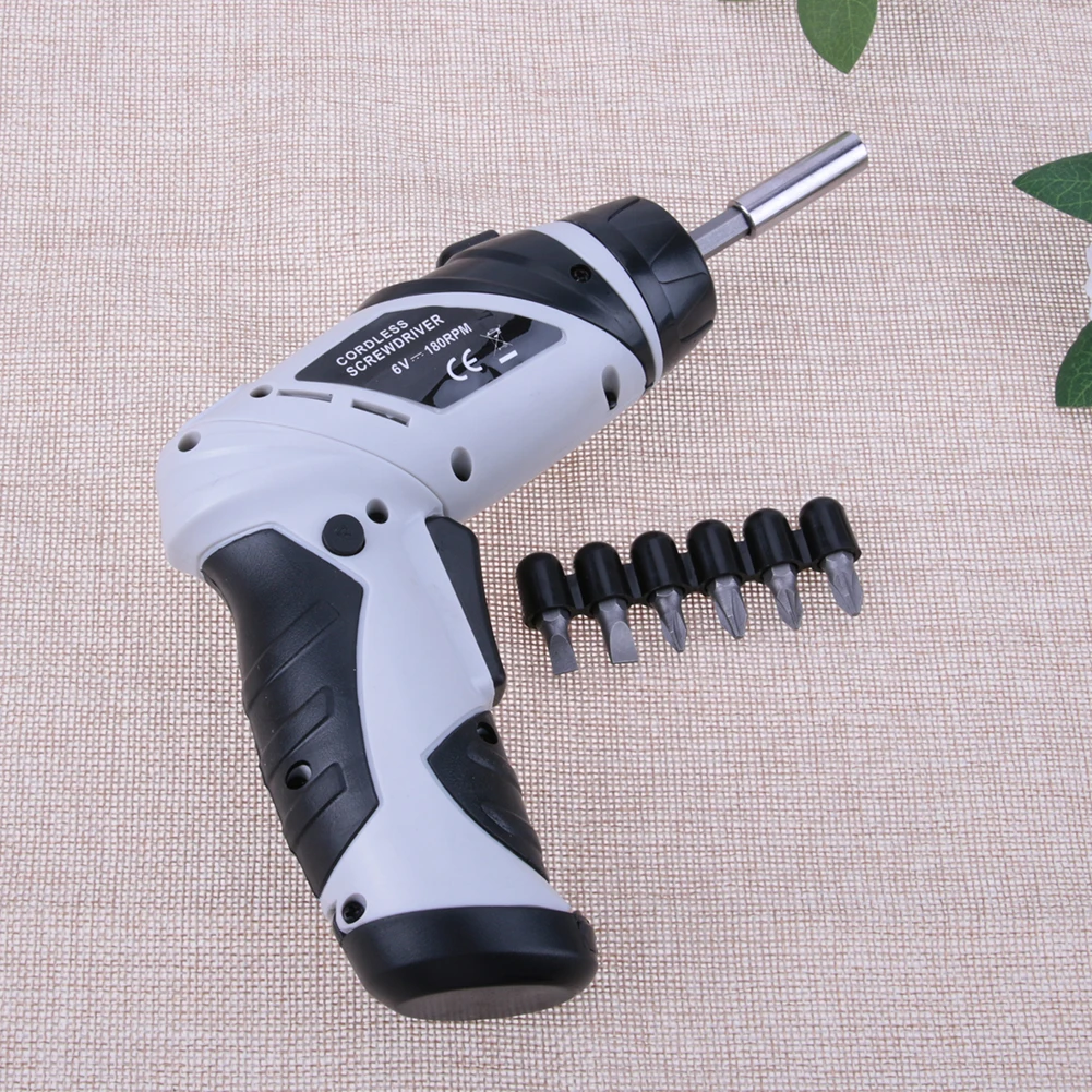 

Mini 6V Cordless Wireless Electric Screwdriver 3.5NM Electric Drill Battery Operated Household Tool With Screw Head Screwdriver
