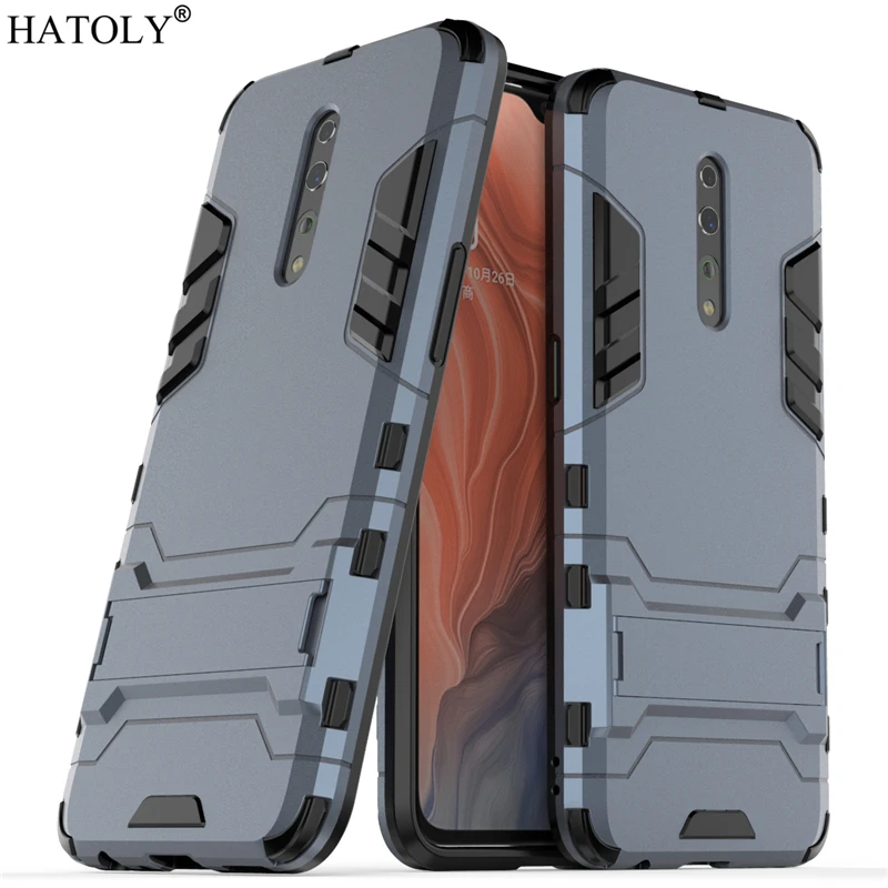 For Cover OPPO Reno Z Case Rubber Robot Armor Shell Hard PC Back Phone Cover for OPPO Reno Z 2 Protective Case for OPPO Reno Z oppo phone cases Cases For OPPO