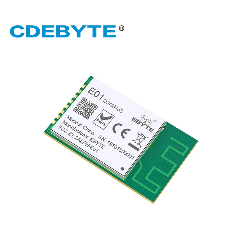 CDEBYTE E01-2G4M13S nRF24L01 PA LNA 2,4 ГГц 20 МВт беспроводной приемопередатчик 2,4 ГГц nRF24L01P PCB антенна радиочастотный передатчик и приемник