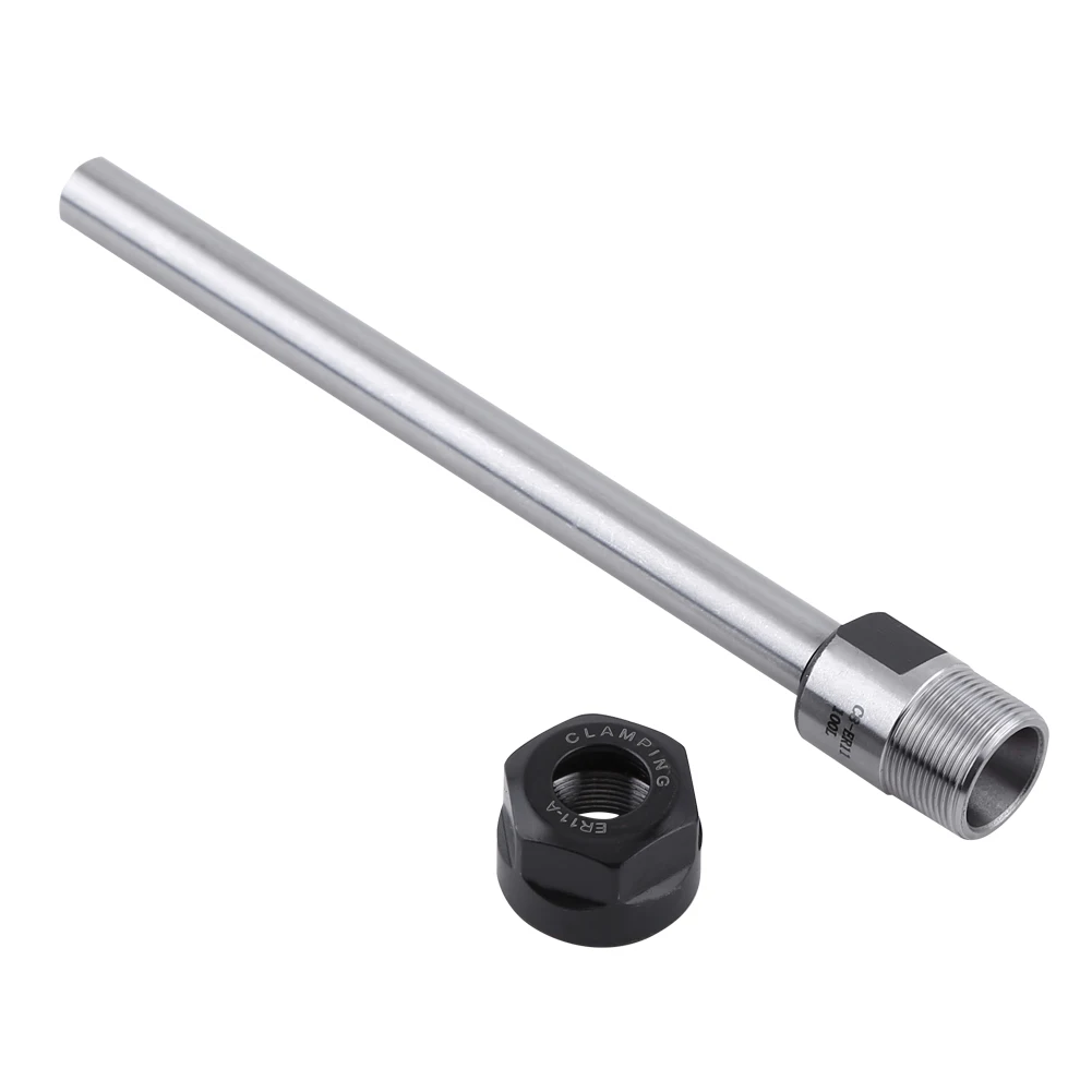 

C8 ER11A 100L Collet Straight Shank Chuck Holder CNC Milling Tool Extension Lathe Rod Practical Milling Cutter Lathe Rod Tools