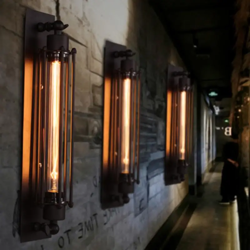 

Corridor E27 Retro Indoor Industrial Ceiling Light Vintage Wall Lamp Edison With Tungsten/ LED Bulb