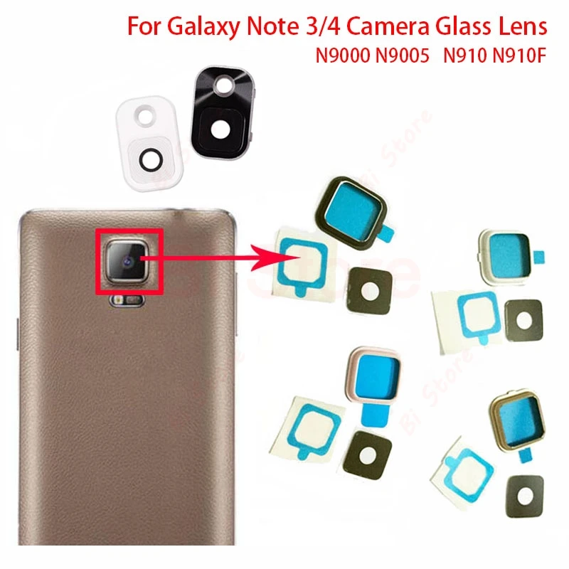 Задняя камера стеклянная линза задняя круглая крышка с Adhensive для Samsung Galaxy Note 3 N9000