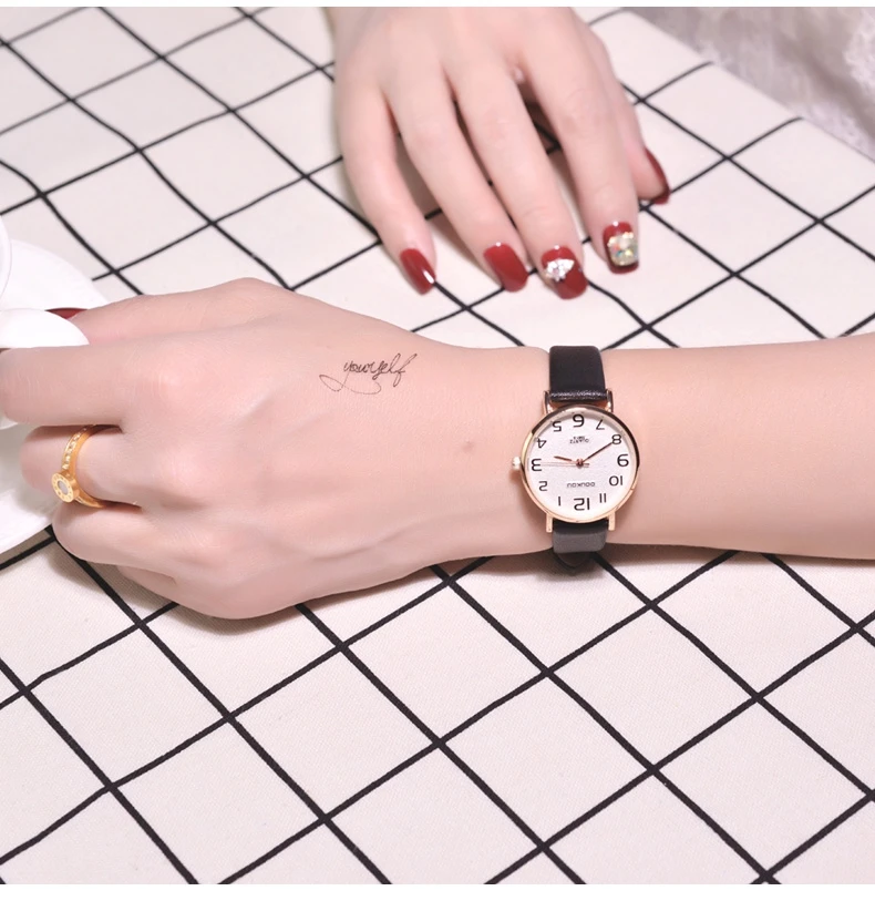 Ультратонкие модные женские кварцевые кожаные часы 2019 Роскошные Брендовые повседневные женские наручные часы простые женские часы с