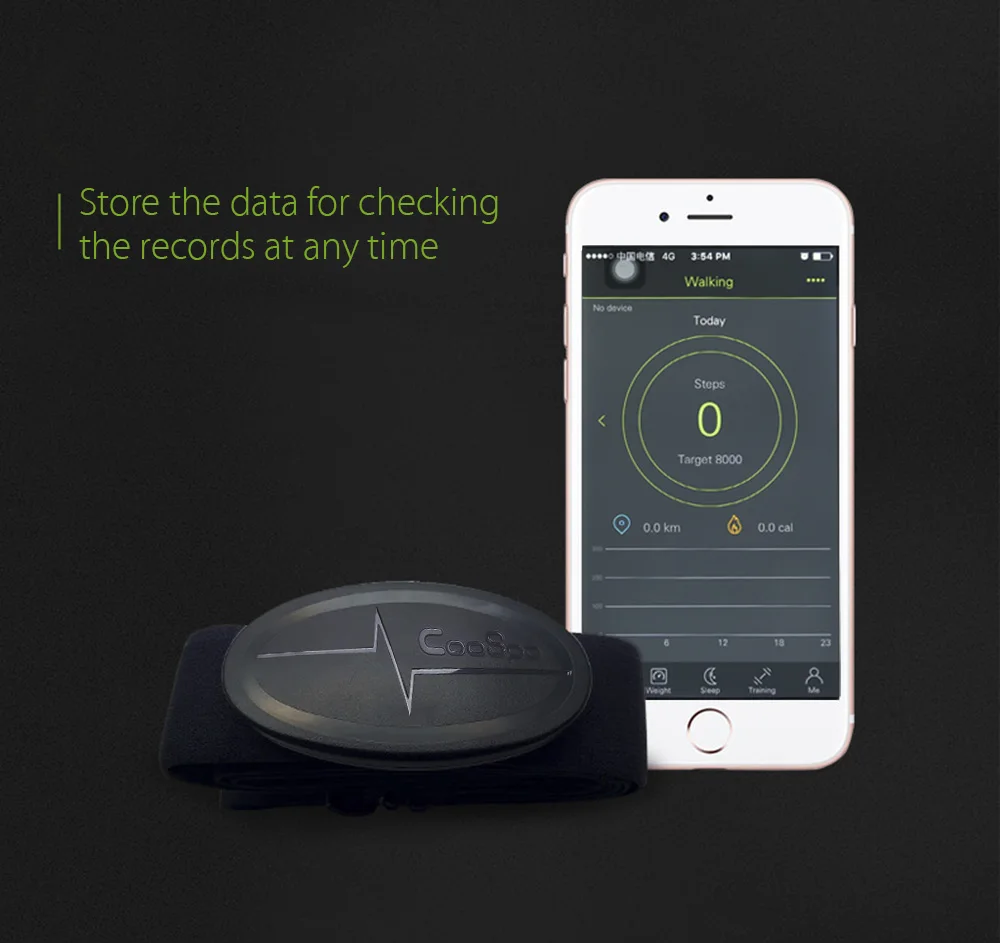 CooSpo H6 Outdoor Fitness Sport Bluetooth 4.0 ANT Heart Rate Smart Sensor Chest Strap