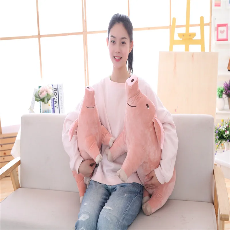 MIAOOWA 1PC 40CM/50CM Cute Pink Stuffed Cotton Pig Plush Toy New Cartoon Soft Animals Simulation Pillow Birthday Gifts For Kids