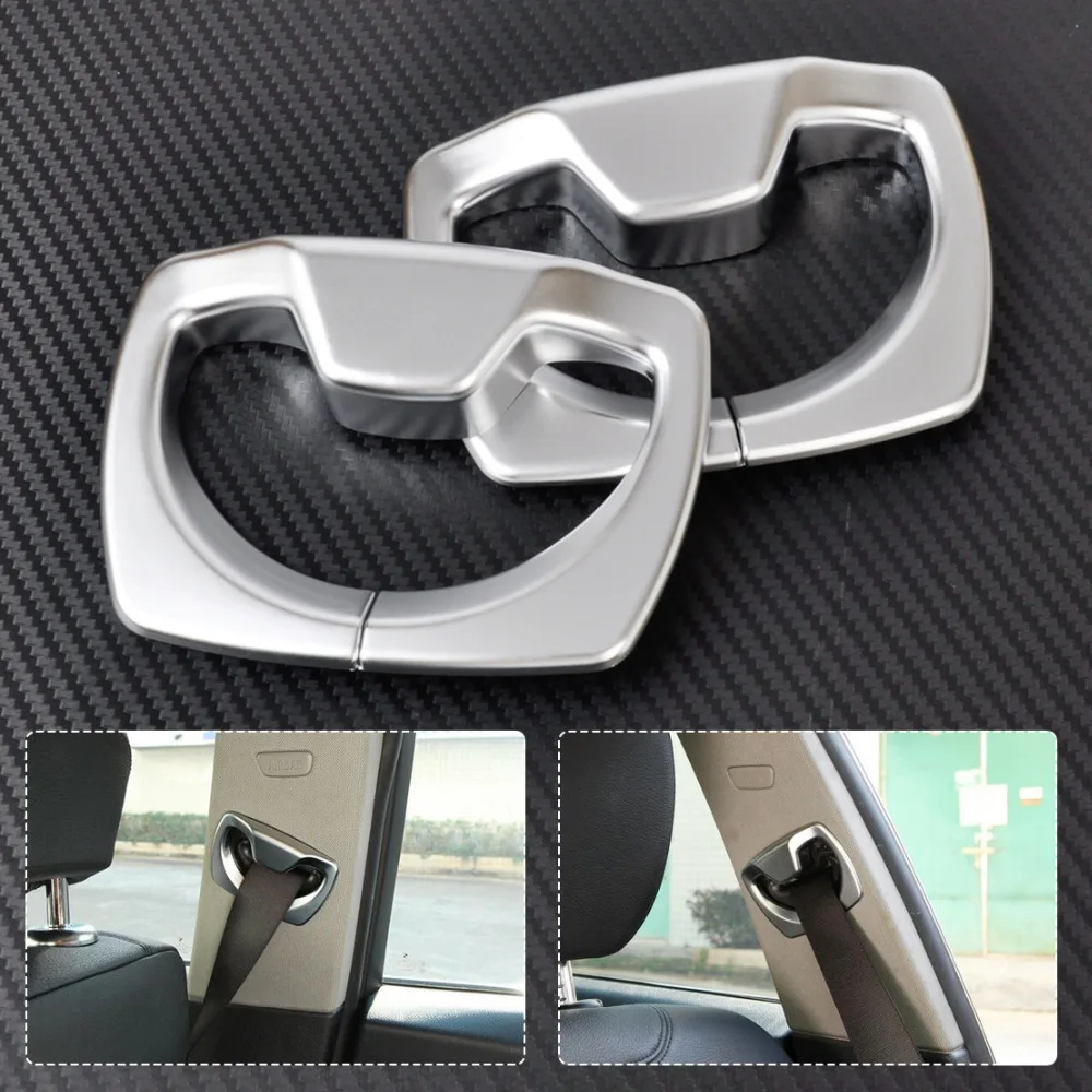 

CITALL New Chrome B Pillar Seat Belt Decoration Cover Trim for BMW 3 4 Series F30 F31 F32 F36 2014 2015 2016