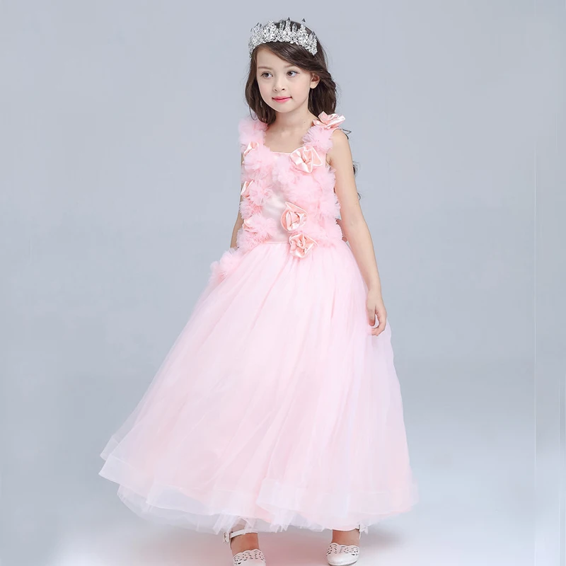 Платья с цветочным рисунком для девочек от 3 до 15 лет, одежда для девочек-подростков платье в деловом стиле для вечеринки, детские платья