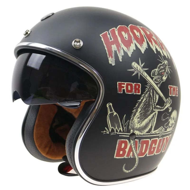 Шлем TORC serials JET style DOT ECE approved мотоциклетный шлем с открытым лицом винтажный шлем с ремнями для очков