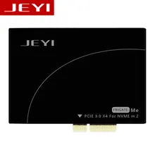 JEYI фрегат № 1 M.2 Накопитель SSD с протоколом NVME NGFF к PCI Express 3,0X4 адаптер M ключ интерфейс Поддерживаемые карты PCI-Express x4 2280 Размеры m.2 полной скорости