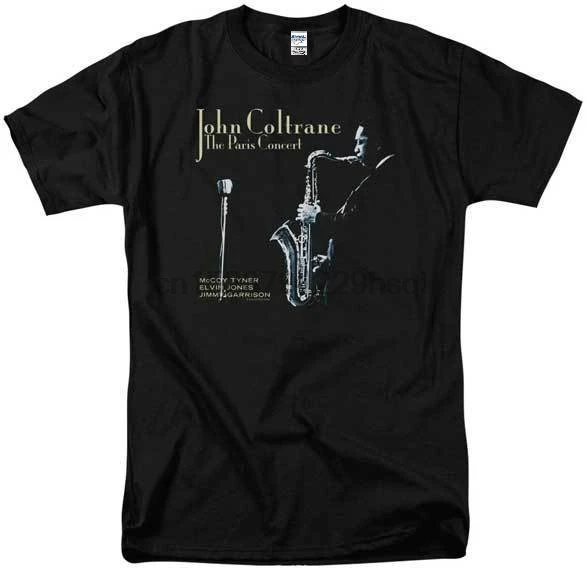 

2019 Summer T-shirts For Men John Coltrane Paris Coltrane Black Men T-shirt S-3xl