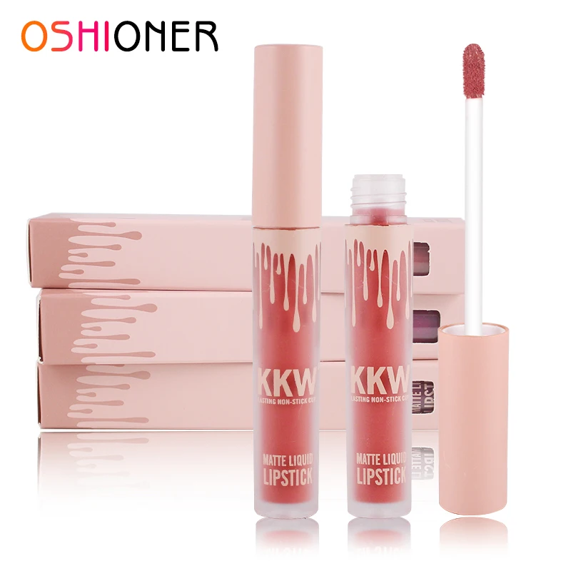

OSHIONER 12 Colors Mate Nude Lip Gloss Waterproof Long Lasting Liquid Lipstick Non-Stick Cup Women Lips Makeup Llip Glaze