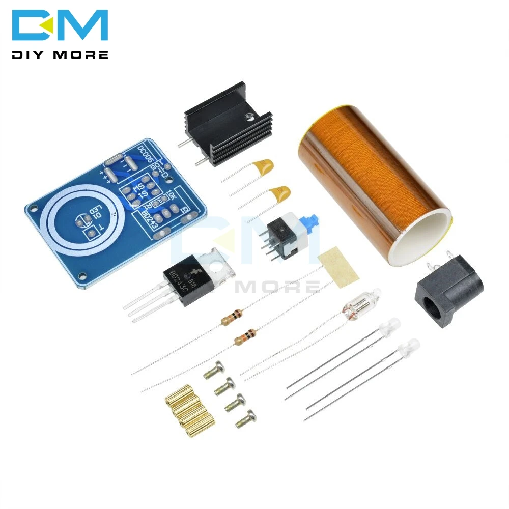 Мини Катушка Tesla BD243 BD243C магические реквизиты детали для DIY пустые огни технология