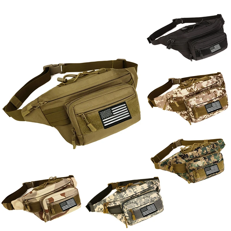

Protector Plus Military Fanny Pack Tactical Waist Bag Pack Waterproof Hip Belt Bag Pouch for Hiking Climbing Outdoor Bumbag 145
