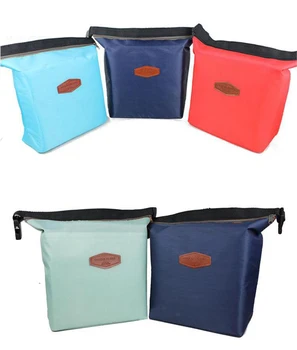

Lunch Bag Lancheira Zipper Insulated Thermal Bag Insulation Bento Picnic Lunch Pouch Fast Food Box Handy Cooler Keep Warm