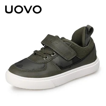 

UOVO Spring Autumn NEW Children Shoes Fashion Khaki Leisure Boys Sneakers Hook & Loop For Kids Size 27-37