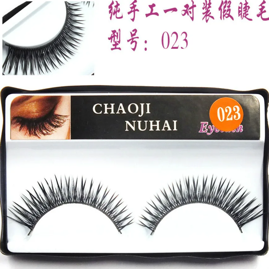 

1 PCS Sell Natural Cross-grade Eyelashes Korea Natural Nude Makeup Long False Eyelash Handmake Eye Lashes Makeup Kit Gift #023