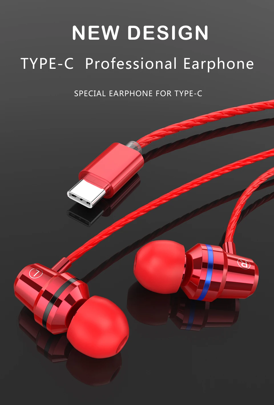 Стерео наушники для наушников Usb type-c с mi c type C Fone de ouvido Kulaklik для Xiaomi mi 6/8 huawei phone Auriculares