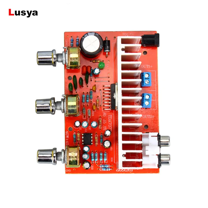 

TDA7377 Digital Audio Amplifier Board 40W+40W Dual Channel Stereo amplifiers for Car DIY speaker DC 12V-15V E5-005