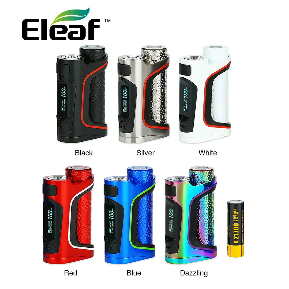 

Original Eleaf iStick Pico S 21700 100W TC Box MOD 4000mAh W/ 21700 Battery Suit ELLO VATE atomizer E-cig iStick Pico S Vape Mod