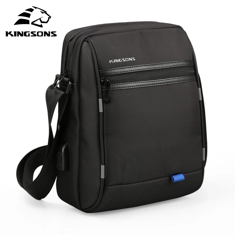 Kingsons брендовая новая сумка через плечо с зарядкой через usb для мужчин и женщин, сумка через плечо для ноутбука, сумка через плечо, водонепроницаемая сумка 10,1 дюймов для планшета, ПК, сумка для планшета