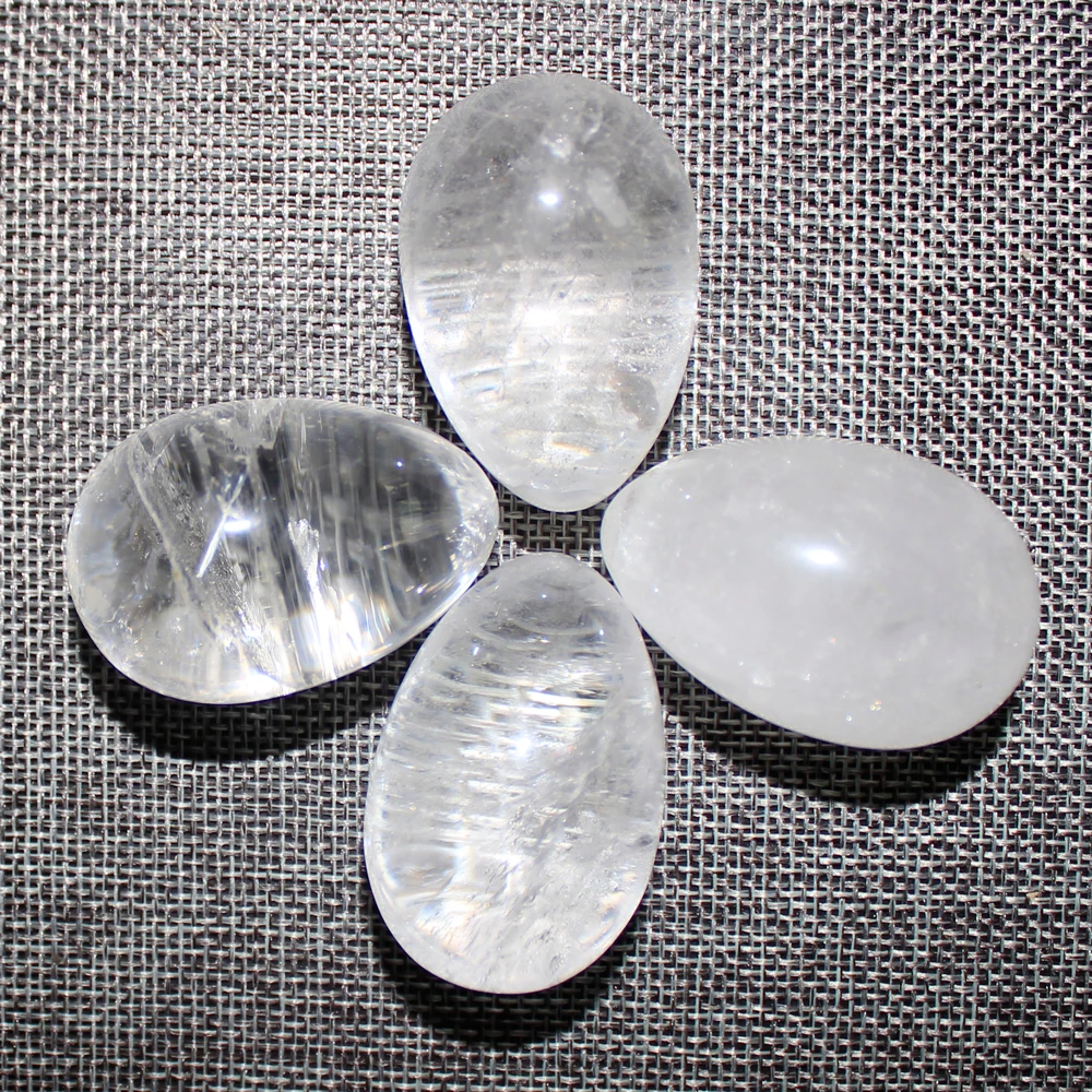1 piece Undrilled 45*30mm Natural Rock Quartz Yoni egg Jade egg Crystal