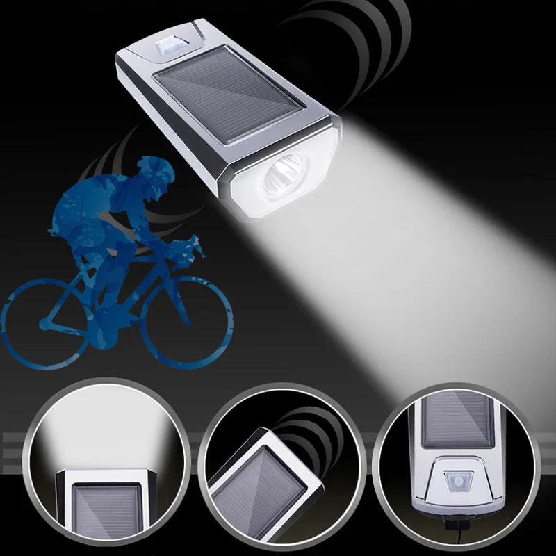 Discount Bike Bicycle Lights Solar Power USB Rechargeable Light Lamp Front Headlights for Cycling MC889 5 Discount Bike Bicycle Lights Solar Power USB Rechargeable Light Lamp Front Headlights for Cycling MC889 5
