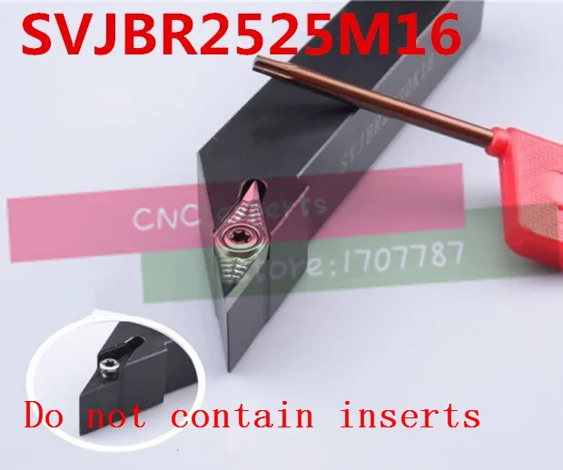 

SVJBR2525M16 25*25*150MM Metal Lathe Cutting Tools Lathe Machine CNC Turning Tools External Turning Tool Holder S-Type SVJBR/L