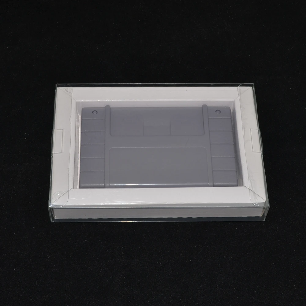 10 шт коробка внутренний Декор вставка лоток случае розничная прозрачный Пластик защитная коробка PET для PAL NTSC SNES игры Картридж