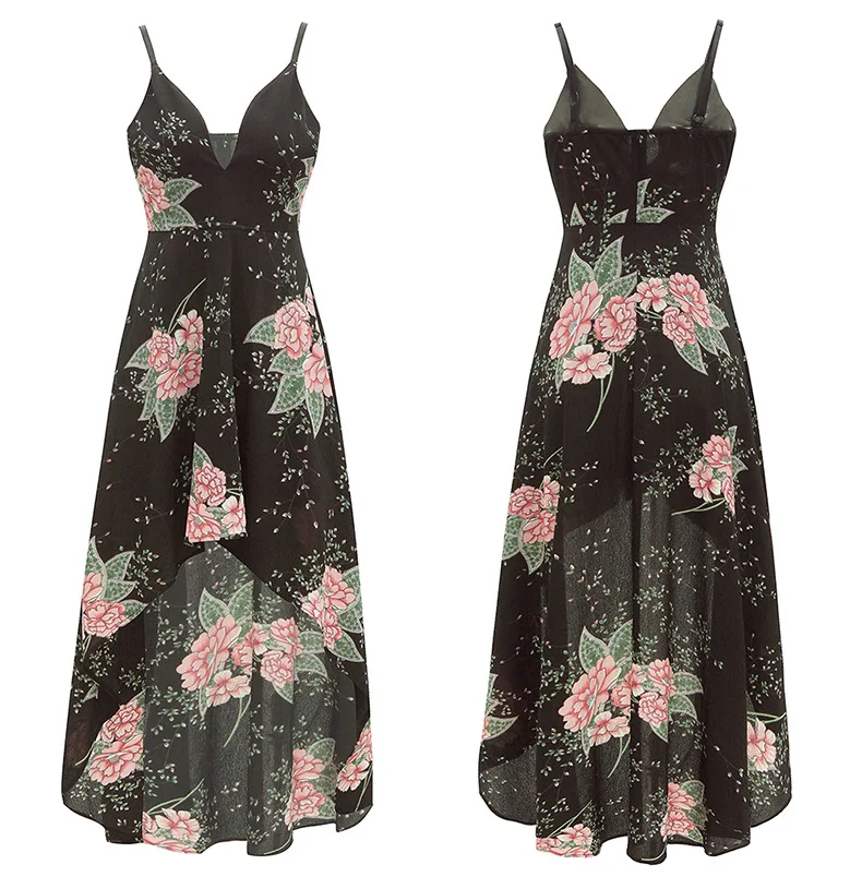Vestidos verano 2018 летнее платье с цветочным рисунком для женщин сексуальный пляжный