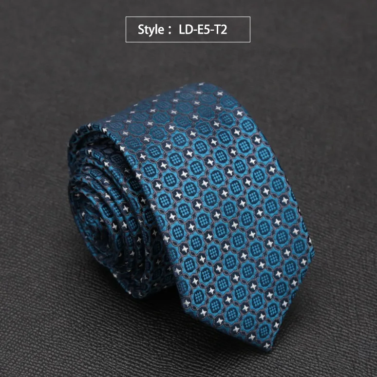 Мужской галстук роскошный формальный модный жаккардовые галстуки для мужчин Бизнес Свадьба Классический Gravata платье галстуки-бабочки аксессуары мужской тонкий галстук - Цвет: LD-E5-T2