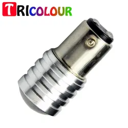 Триколор 100x S25 1156 6smd BA15S P21W 7014 6 SMD LED мотоцикл Включите Сигнальные лампы Обратный Свет 12 В белый # tf26-2