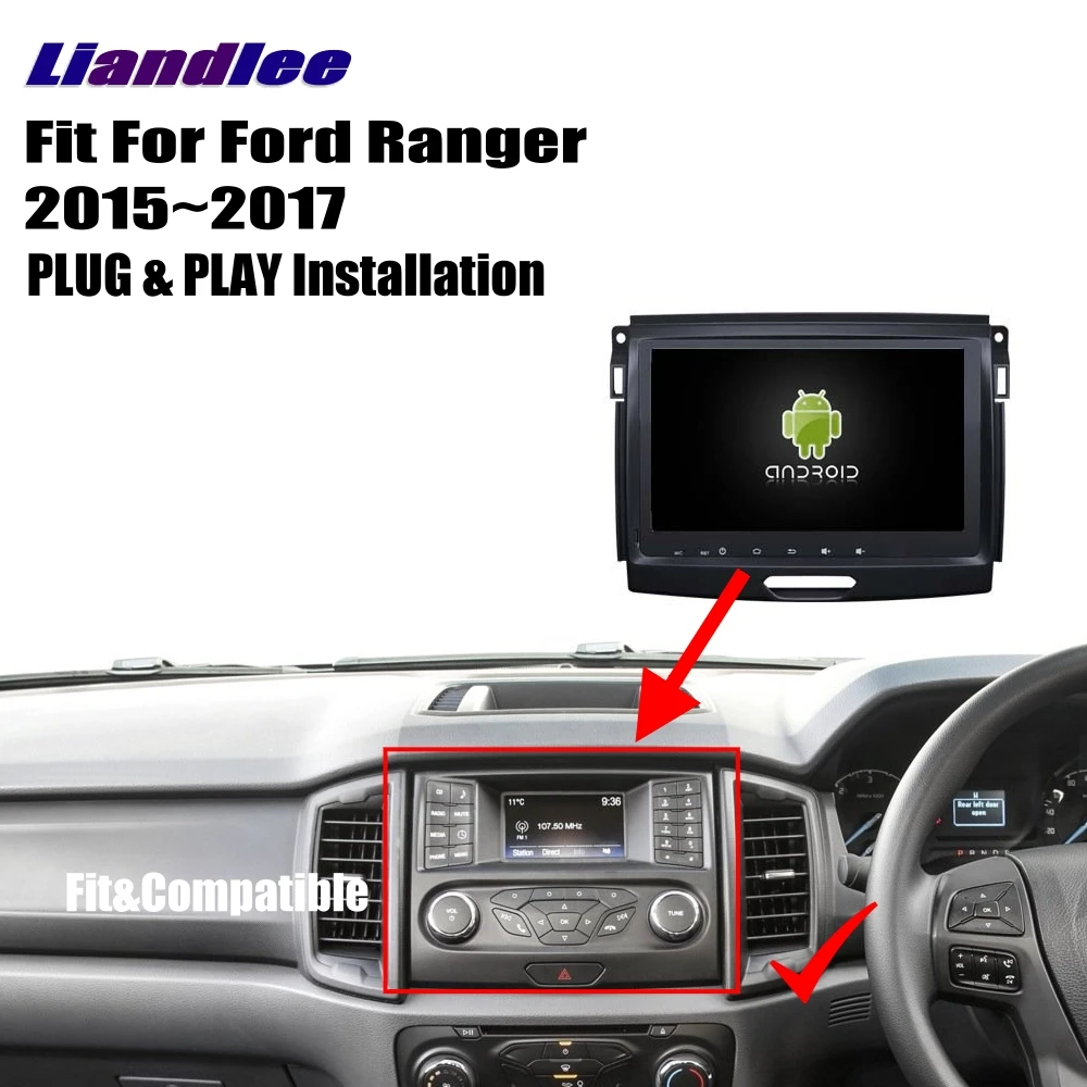 Excellent Liandlee For Ford Ranger 2015~2017 Android Car Radio CD DVD Player GPS Navi Navigation Maps Camera OBD TV HD Screen Multimedia 0