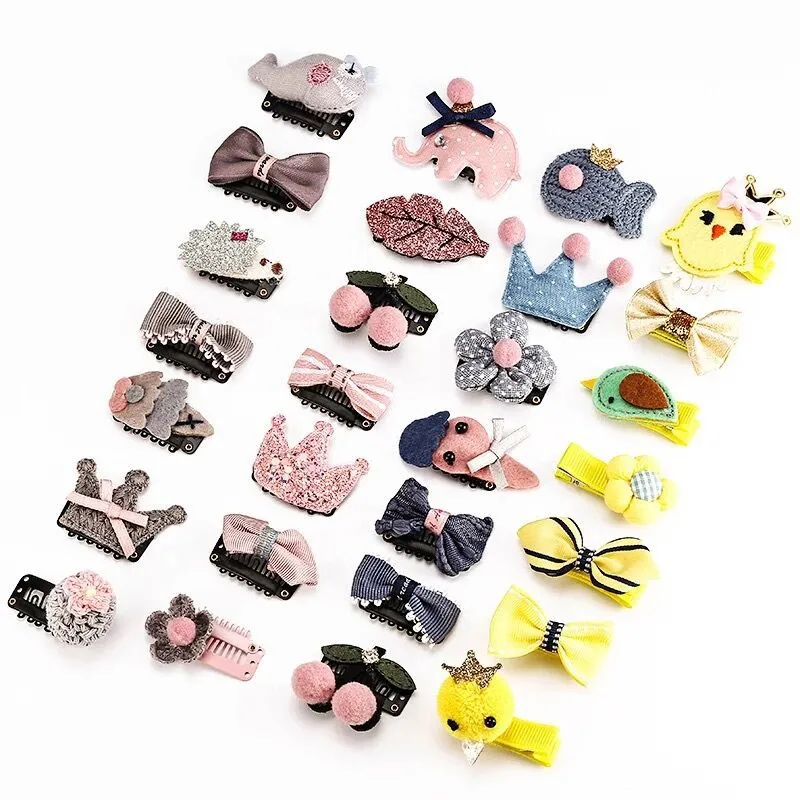 

7 Types Hot Selling Children's Fresh Hair Clip Sets Baby Girls Cute Hair Accessories For Over 1 Years Fashion