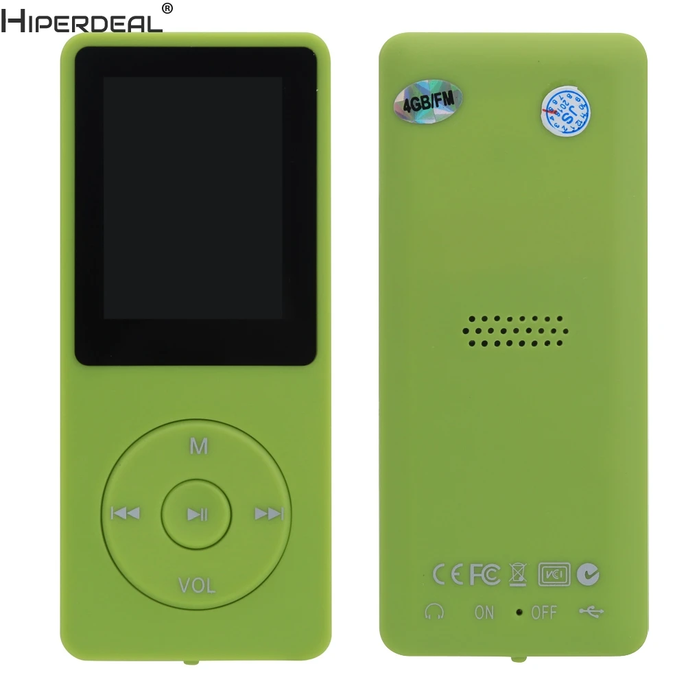 HIPERDEAL Mp3 плеер 4 Гб мини тонкий цифровой MP3 MP4 плеер ЖК-экран FM Радио Видео игры фильм