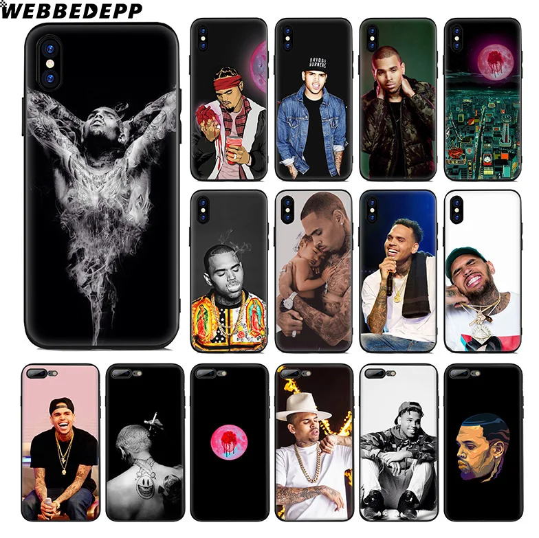 WEBBEDEPP Криса коричневый Рэппер Мягкий силиконовый чехол для Apple iPhone 11 Pro Xr Xs Max X или