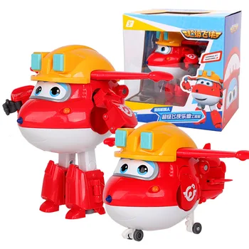 

NEW BIG15cm ABS Super Wings Deformation Aircraft Robot Moving Doll Super Wings Children Deformation Toy anime action figure Gift
