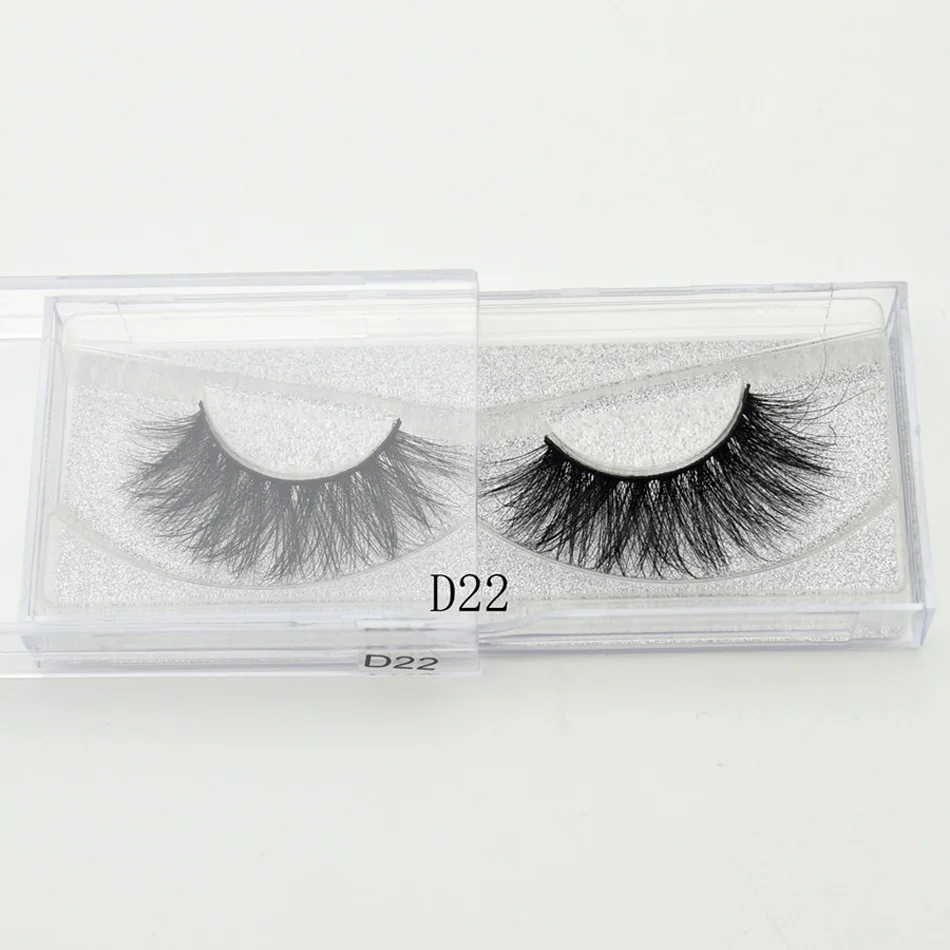 Visofree 3D реального норки Полный Газа Lashes естественные, крест-накрест вьющиеся Lashes ручной работы расширение Макияж Новое поступление 1 пара D23 - Длина: D22