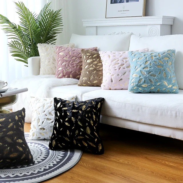 Fur Decorative Cushion Cover Home Plush Pillow Case Bed Room Pillowcases Pillows Car Seat Decoration Sofa Fur Decorative Cushion Cover Home Plush Pillow Case Bed Room Pillowcases Pillows Car Seat Decoration Sofa Throw Pillow covers